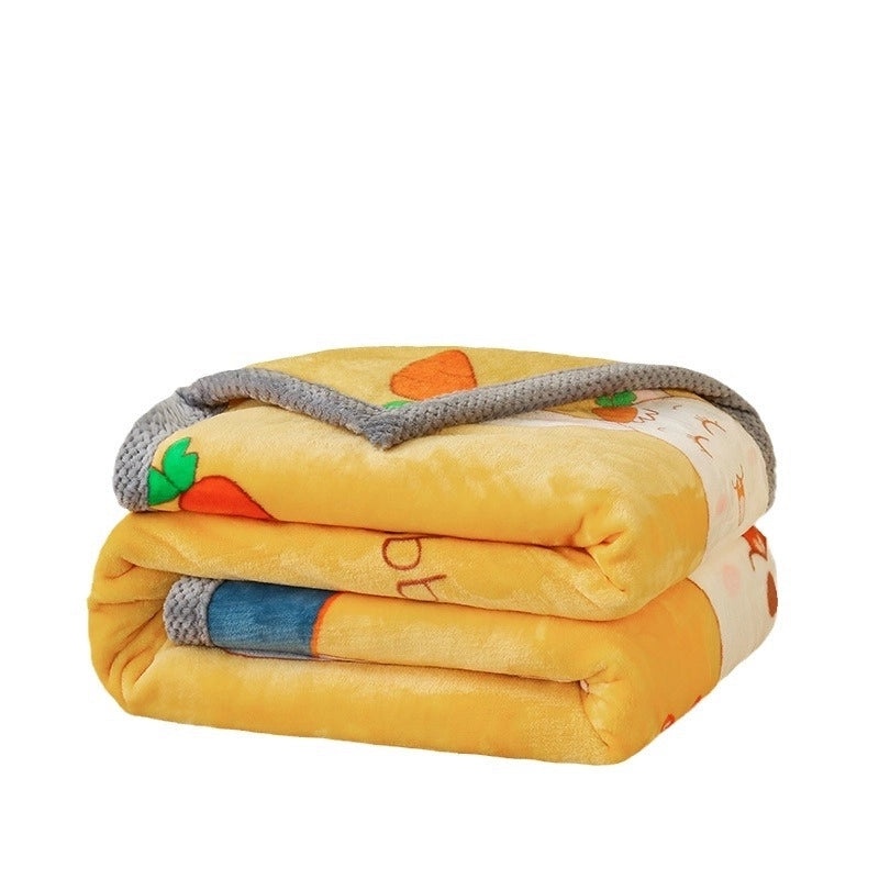 Thickened Autumn Winter Fleece Blanket Soft Coral Flannel Throw Air-conditioning Quilt Gift|Home & Living Bedding Blankets