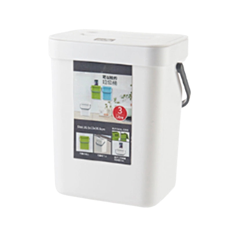 Wall-mounted Plastic Trash Can with Lid for Kitchen and Bedroom | Home & Kitchen Storage