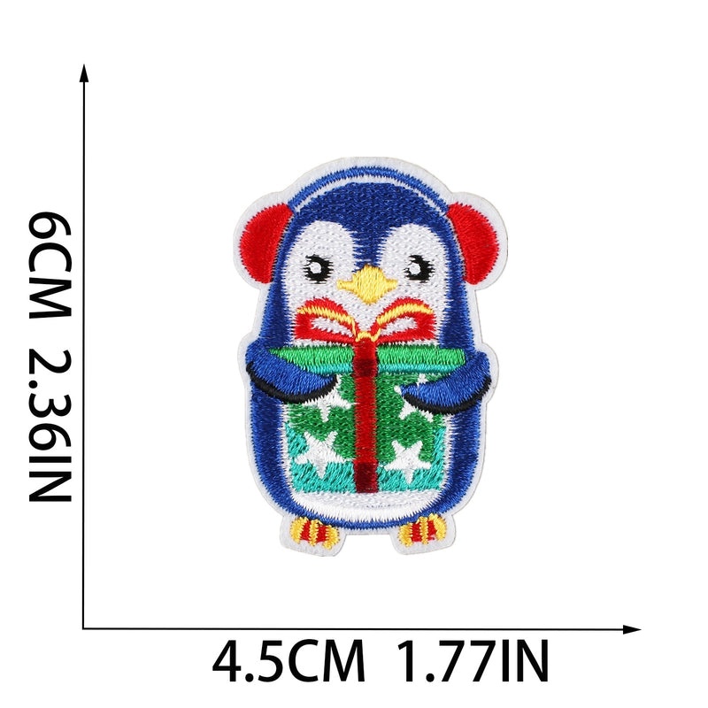 Christmas Cartoon Santa Claus Snowflake Embroidered Patch for Clothing Accessories|Clothing Accessories