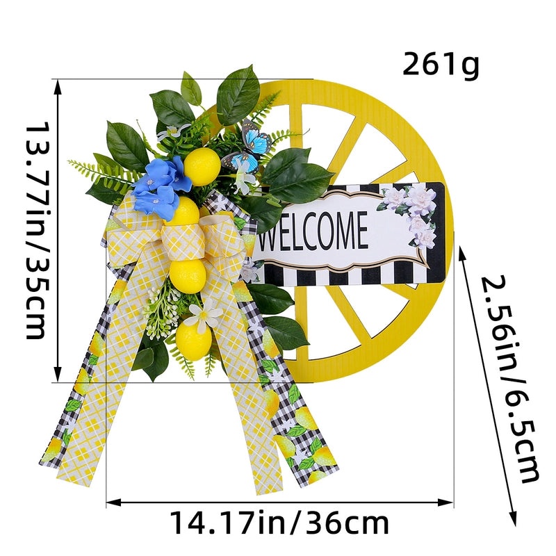 Christmas Wooden Roulette Wheel Door Hanging Garland with Pine Cones for Holiday Decor|Christmas Decorations