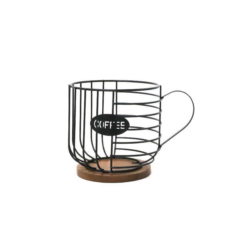Solid Color Iron Coffee Basket for Casual Use|Home & Kitchen Storage