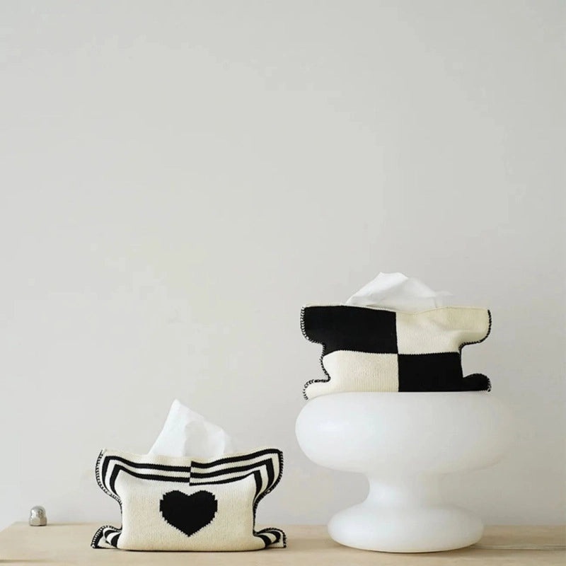 Nordic Lattice Heart Tulip Pattern Polyester Food Storage Containers|Kitchen Storage & Organization