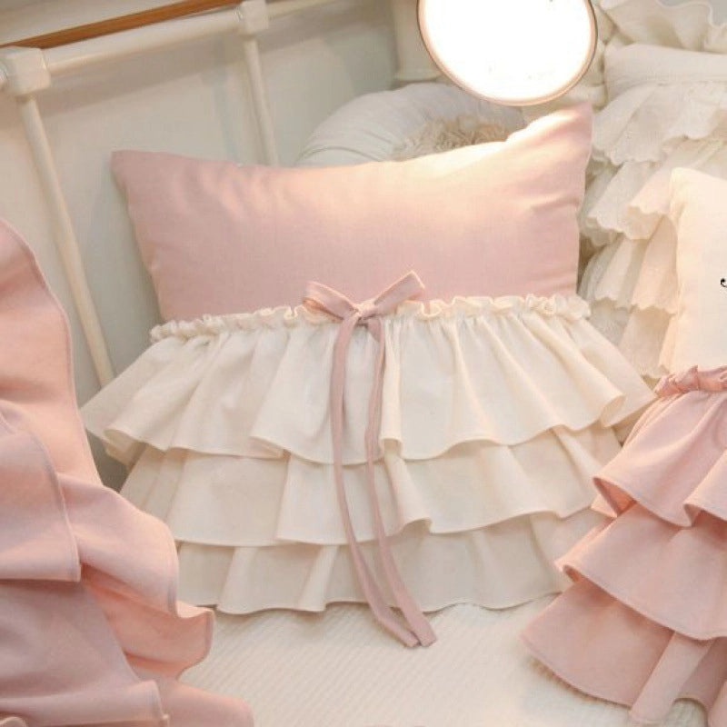 Casual Elegant Cute Bow Knot PP Cotton Throw Pillow for Couch and Sofa Decor | Home Decor Pillows