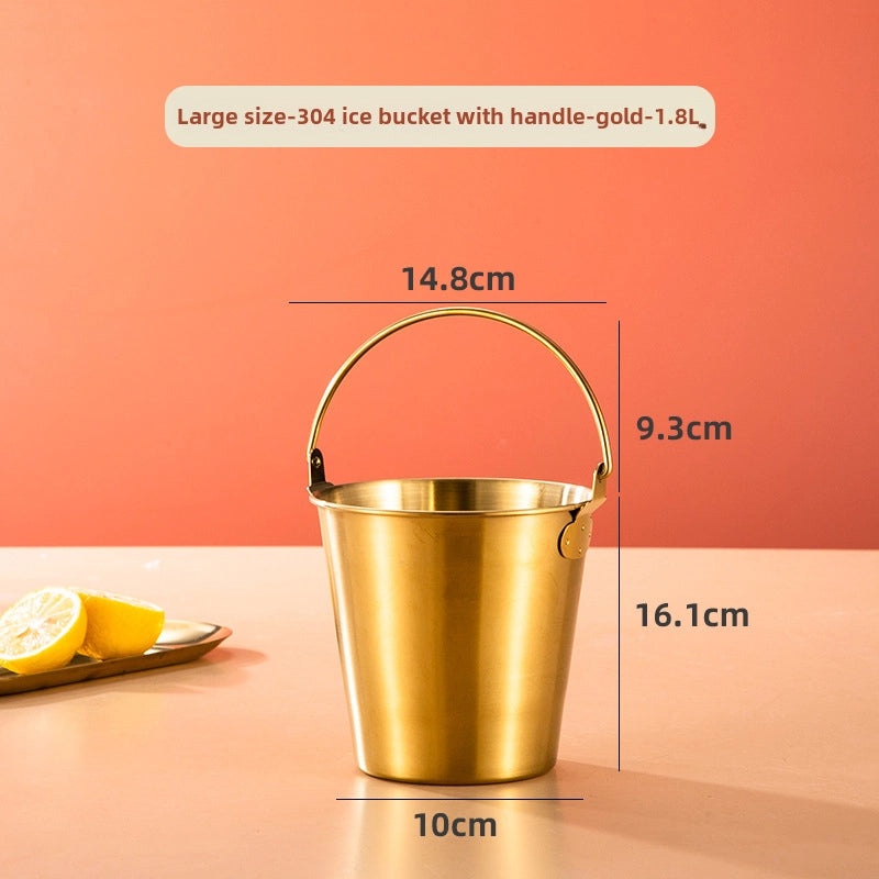 304 Stainless Steel Ice Bucket for Bar & Home Use | Kitchen & Dining Accessories