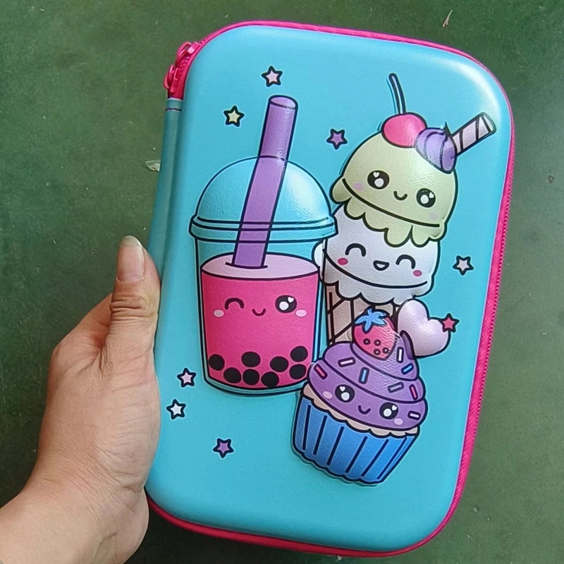 Cute EVA PU Cartoon Pencil Case for School Supplies | School Stationery
