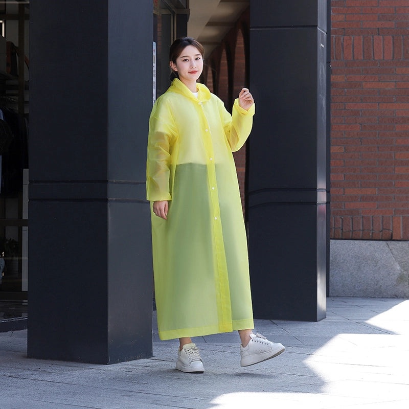 Thickened Disposable Adult Rain Poncho Lightweight EVA Outdoor Travel Raincoat with Logo Printing|Rain Gear & Ponchos