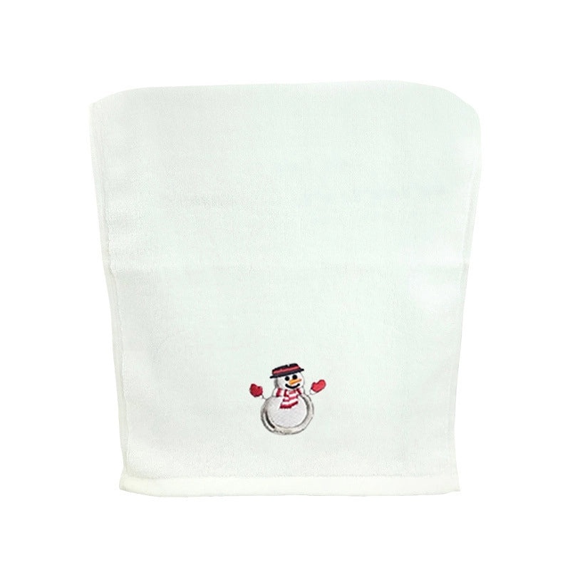 Personalized Embroidered Christmas Cotton Face Towel 32x45cm Soft Custom Gift Towel|Home & Living Bath Towels