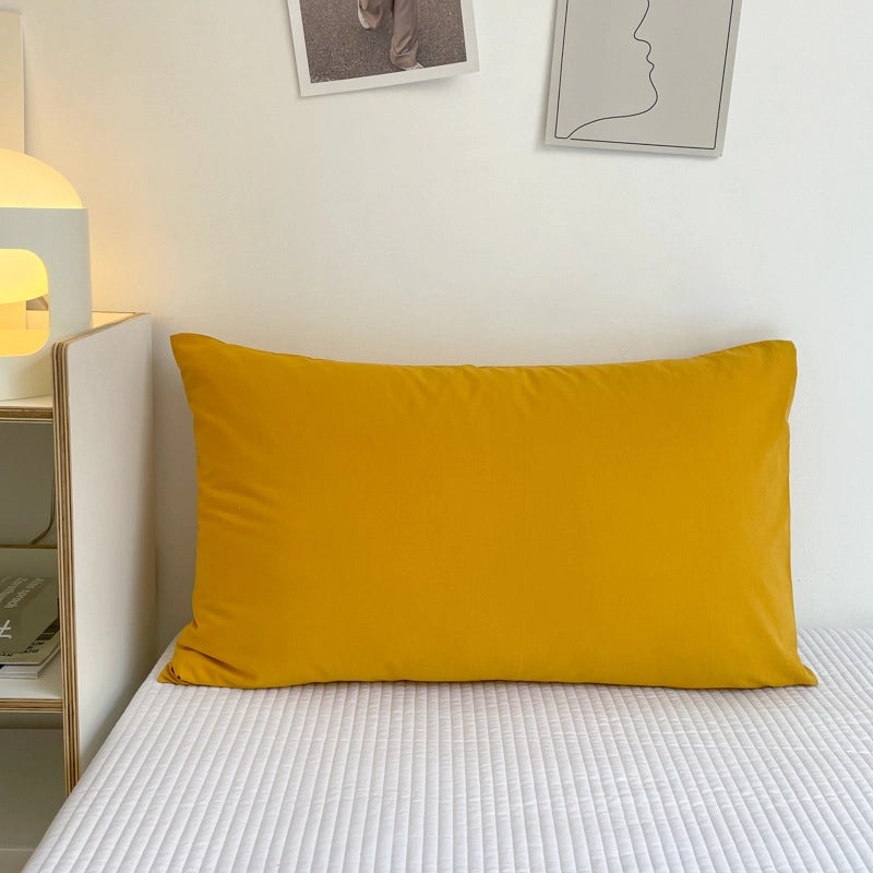 Pure Cotton Pillowcase Pair 48x74cm Soft Pillow Core Liner Cover | Home Textiles Bedding