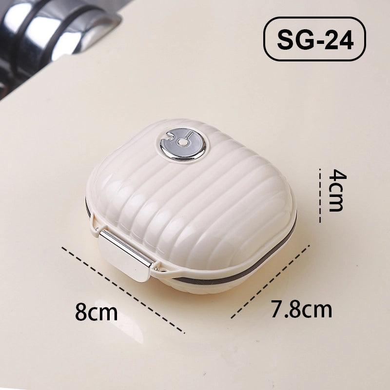 Compact 7-Day Portable Pill Organizer with Colorful Multi-Compartment Jewelry Storage Box | Health & Personal Care Pill Boxes