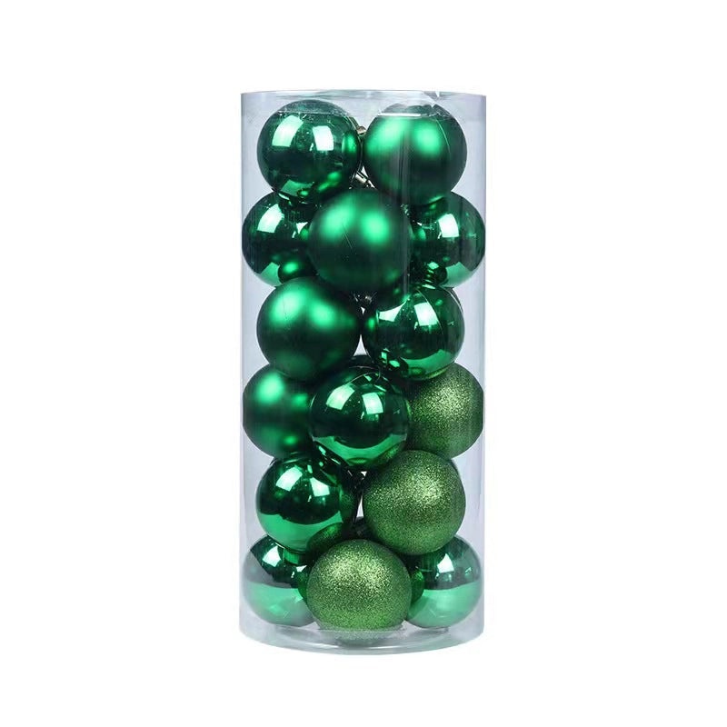 24PCS Christmas Hanging Ornaments Set 3-8cm Shiny Ball Decorations for Tree 2024|Christmas Ornaments