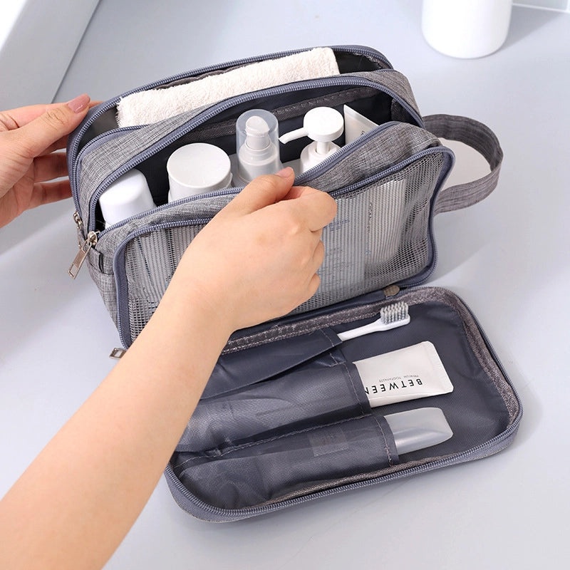Bei Lian Portable Toiletry Bag Dry and Wet Separation Travel Cosmetic Organizer|Travel Accessories