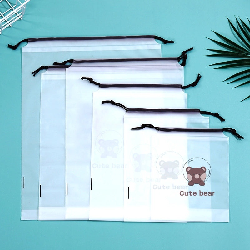 Casual Cartoon Solid Color PE Storage Pouch for Daily Use|Storage Bags & Organizers