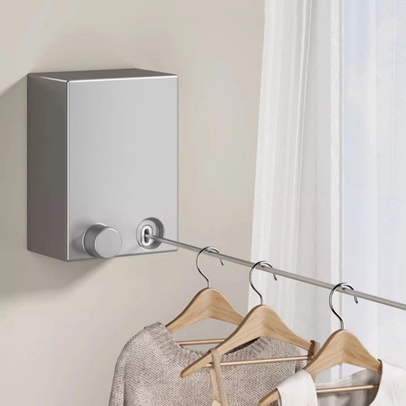 Retractable Indoor Invisible Clothesline Punch-Free Drying Rack for Balcony and Bathroom | Home & Garden Accessories