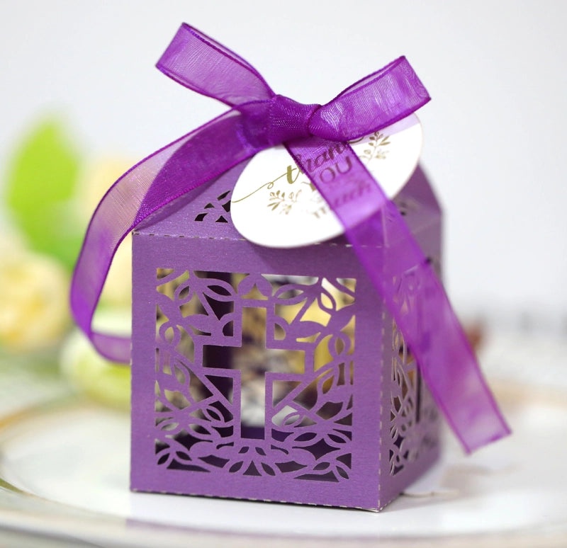 Elegant Solid Color Candy Box for Wedding Party Favor|Party Supplies & Wedding Decorations