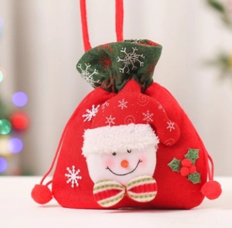 Christmas Festival Gift Bags Cute Santa Claus Elk Christmas Tree Party Streetwear|Holiday Accessories