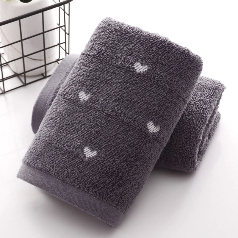 Thickened Cotton Jacquard Towel 32 Shares Love Design Soft Absorbent 110g Custom Gift Towel|Home Textiles & Towels