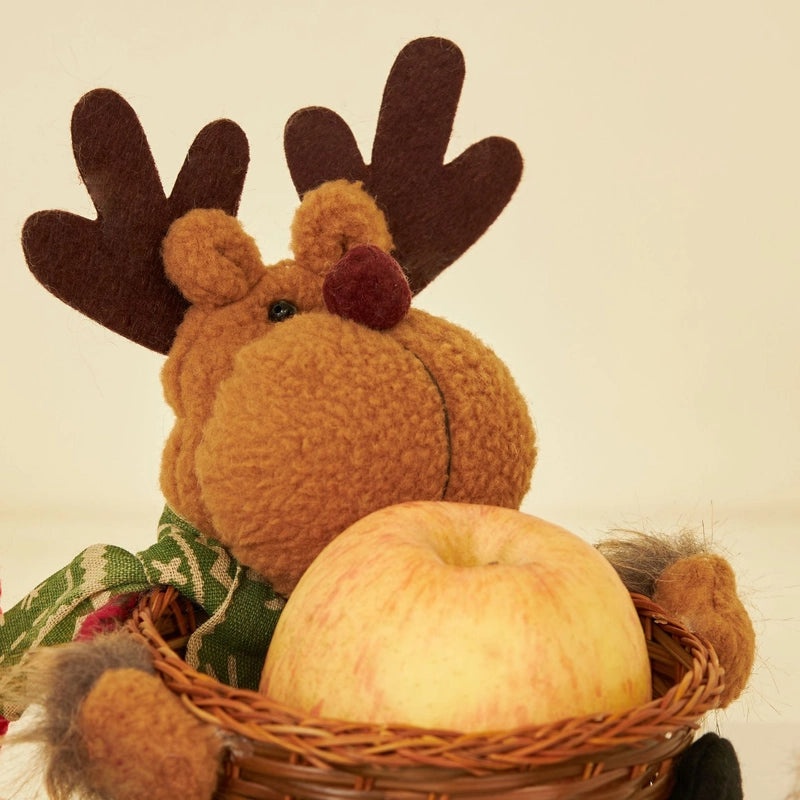 Festive Christmas Doll Candy Basket for Party Decorations|Holiday Party Supplies