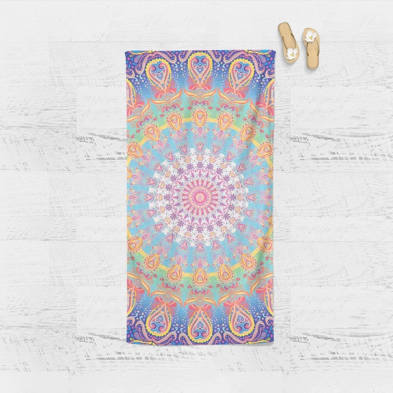 Double-sided Velvet Quick-dry Printed Beach Towel Custom Gym Yoga Sweat Towel|Beach Towels & Gym Accessories
