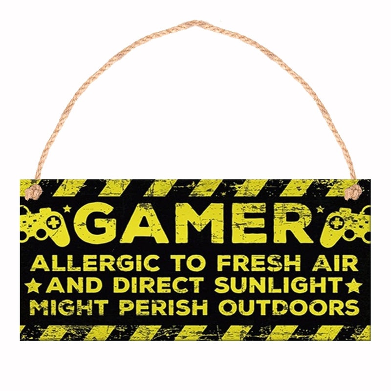 Easter Wooden Wall Sign with Hemp Rope, Creative Printed Game Board Decor for Home and Storefront|Home Decor