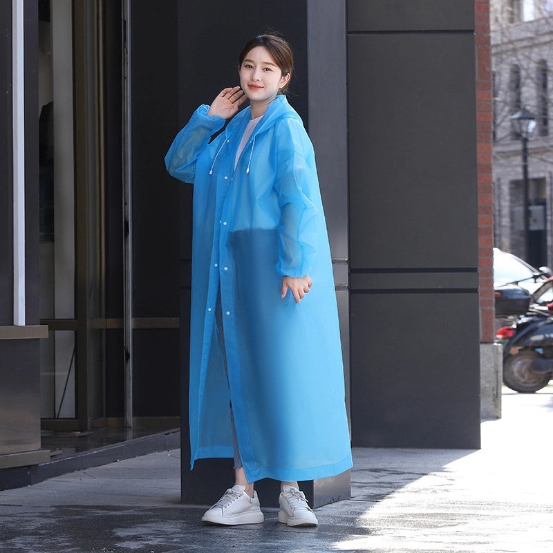 Thickened Disposable Adult Rain Poncho Lightweight EVA Outdoor Travel Raincoat with Logo Printing|Rain Gear & Ponchos