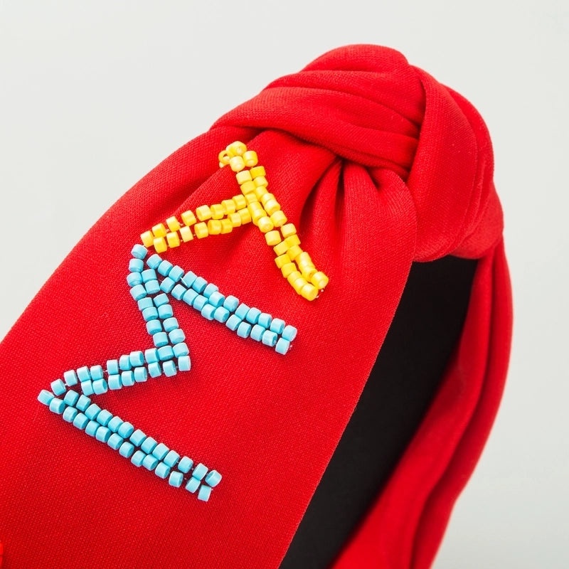 Casual Women's Vacation Alloy Glass Seed Bead Hair Band, Classic Style Beaded Headband | Hair Accessories