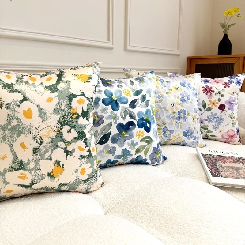 Elegant Color Block Polyester Pillow Covers for Couch & Sofa | Home Decor Pillows