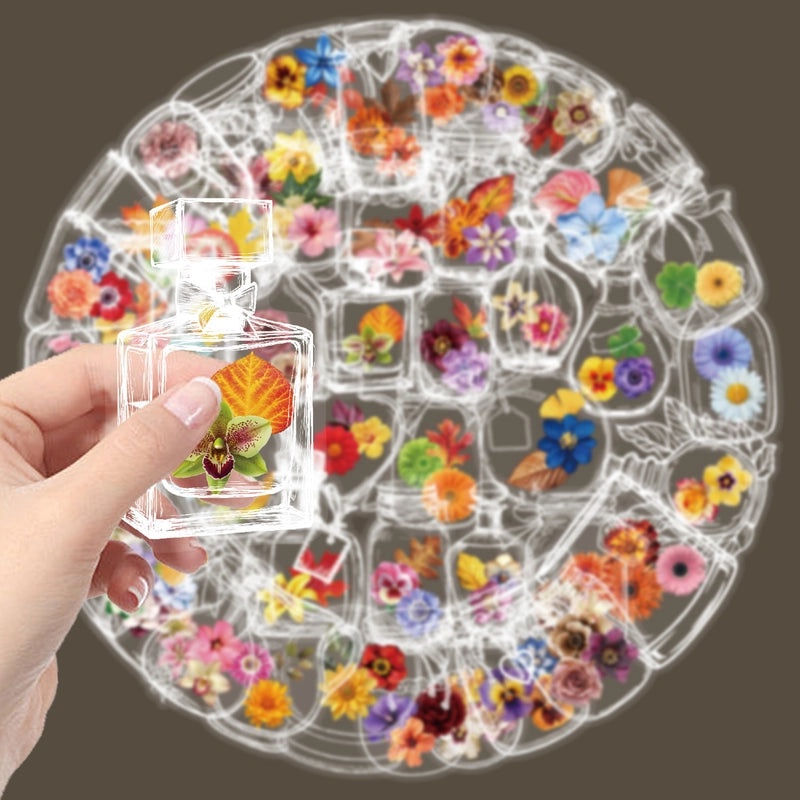 Floral Pet-Themed Pastoral Stickers Set|Home Decor & Stationery