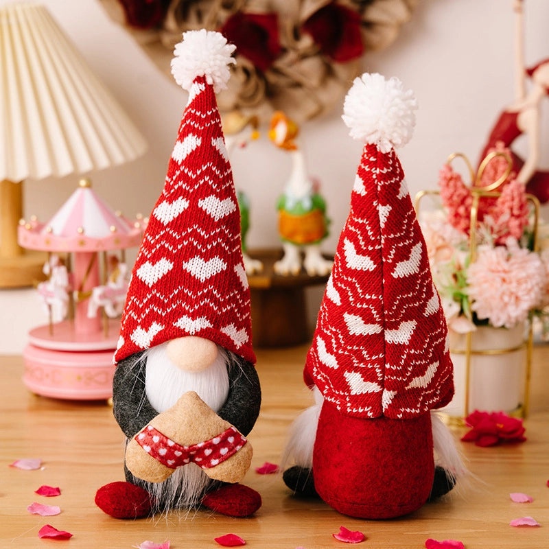 Valentine's Day Cute Rudolph Cloth Doll Festive Table Decoration | Home Decor & Holiday Accessories