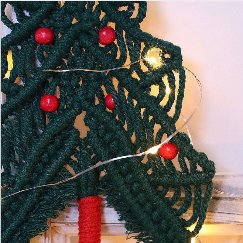 Festive Christmas Tree Cotton Decorative Pillow Cover | Home Decor