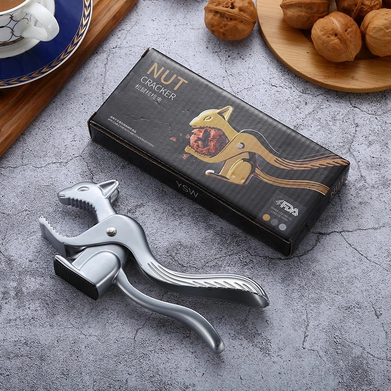 Squirrel Walnut Cracker Multifunctional Zinc Alloy Nut Shell Opener Pliers Nut Clip | Kitchen Tools & Gadgets