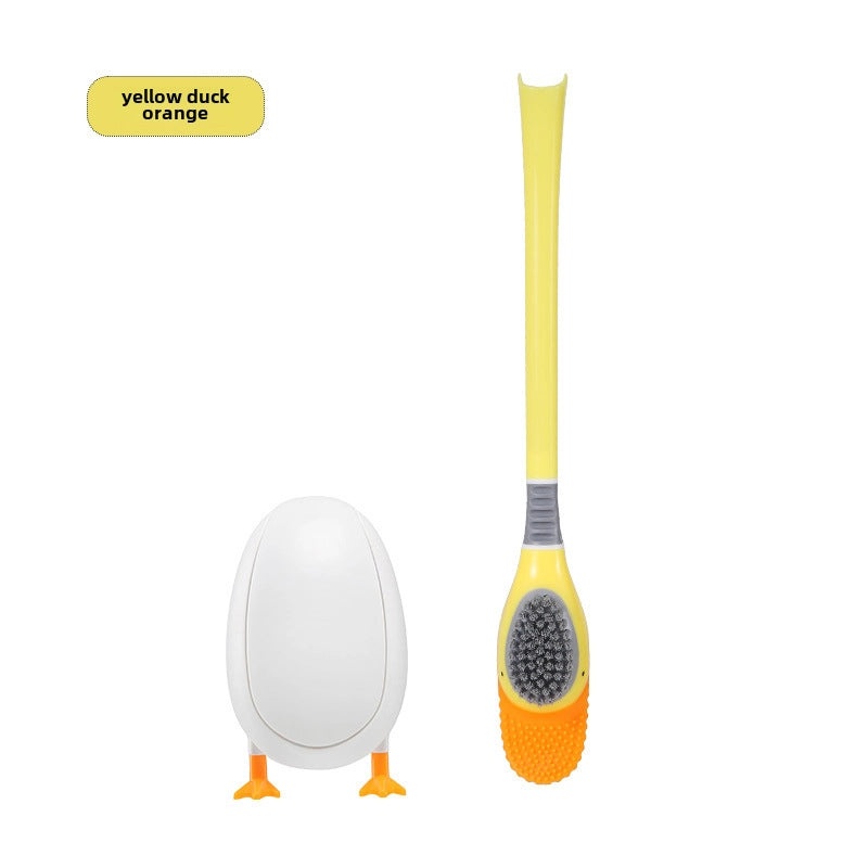 Genuine Patent Silicone Diving Duck Toilet Brush Punch-free Wall-mounted Toilet Cleaner|Home & Kitchen Cleaning Tools