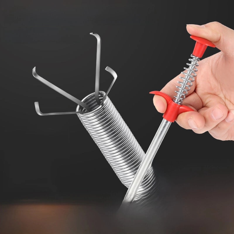 Bathroom Floor Drain Hair Catcher Four-Claw Grab Tool for Sewer Pipe and Wash Basin Unclogging|Bathroom Accessories