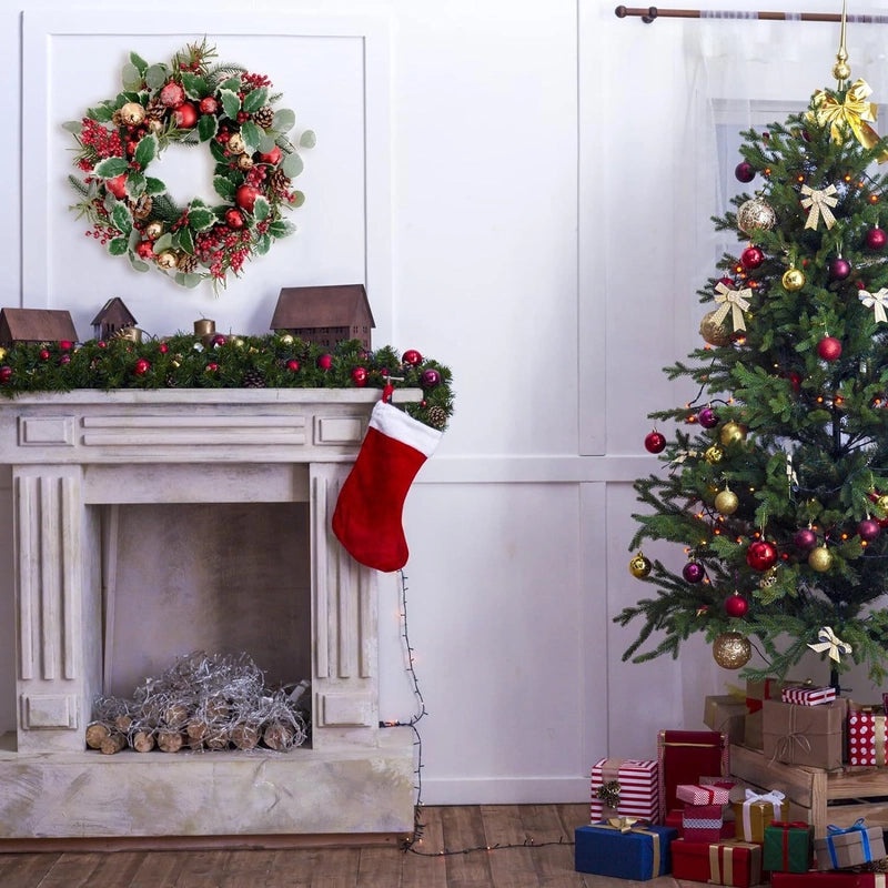 Christmas Rattan Wreath Home Wall Door Hanging Decoration|Home Decor