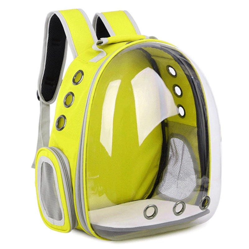 Minimalist Solid Color Pet Backpack Made of Durable PVC Oxford Cloth|Pet Carriers & Travel Bags