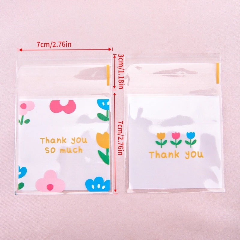 Adorable Panda and Floral Design Plastic Snack Bags|Food Packaging