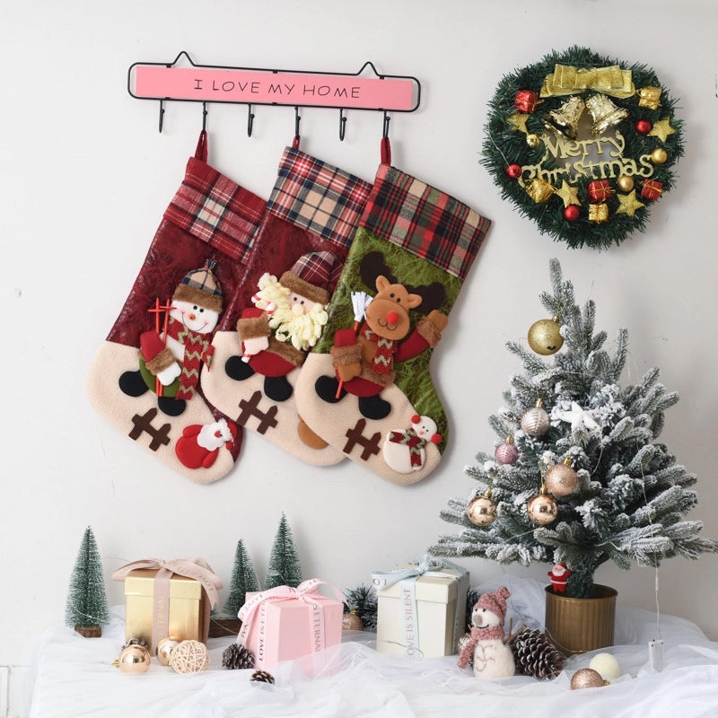 Christmas Festive Santa Claus and Snowman Socks Soft Cotton Holiday Party Wear 1 Pair|Holiday Accessories