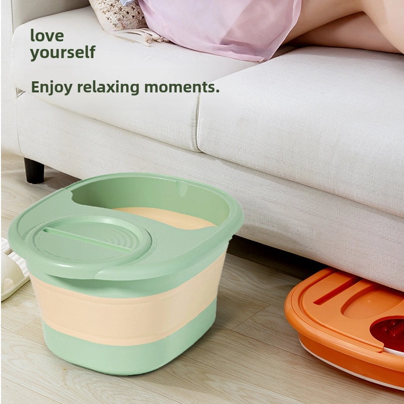 Foldable Silicone Foot Bath Bucket for Home Use | Foot Care & Massage Accessories