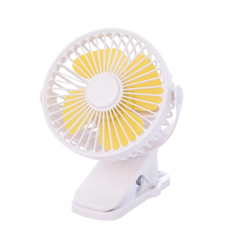 Portable Rechargeable Clip Fan with Rotating Head and Large Airflow | Home Appliances Fans