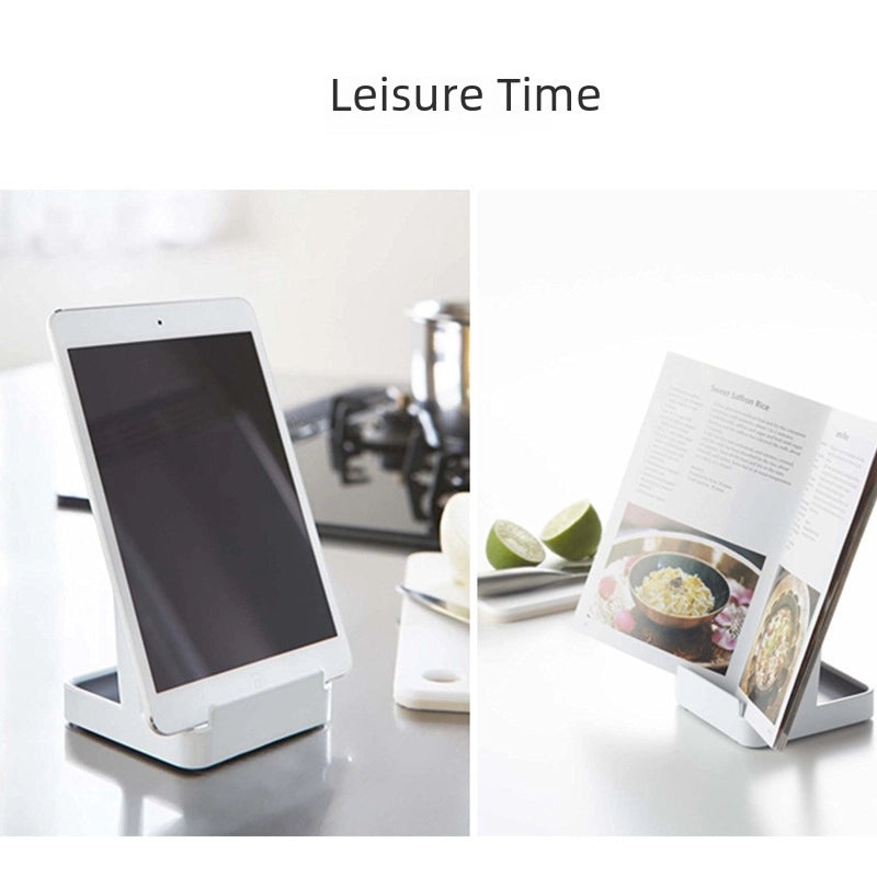 Compact Japanese Style Metal Pot Lid and Soup Spoon Rack with Drip Tray for Organized Kitchen Storage|Kitchen Storage & Organization