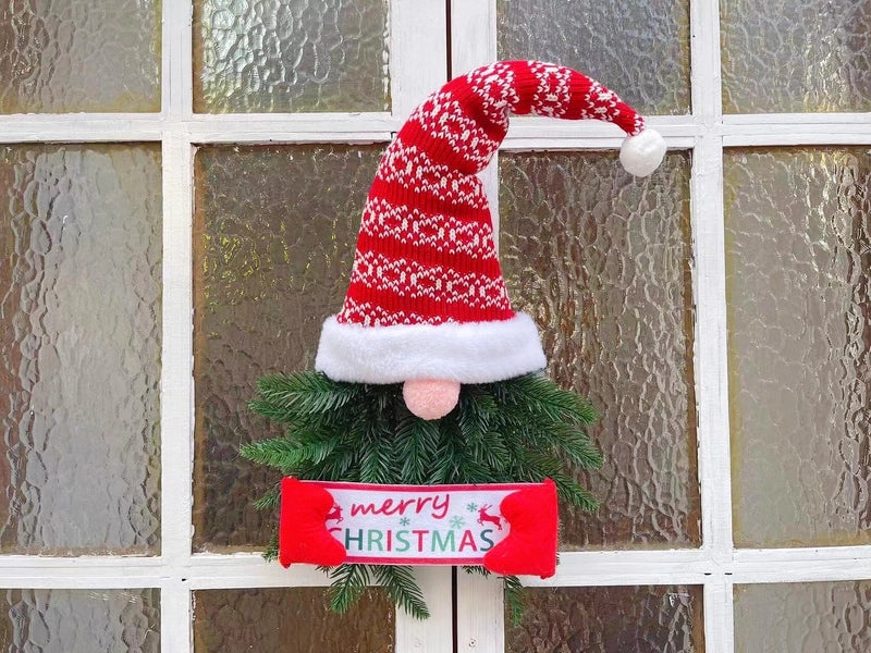 Christmas Elf Door Hanging Garland Faceless Doll Holiday Decoration with Hat|Christmas Decorations