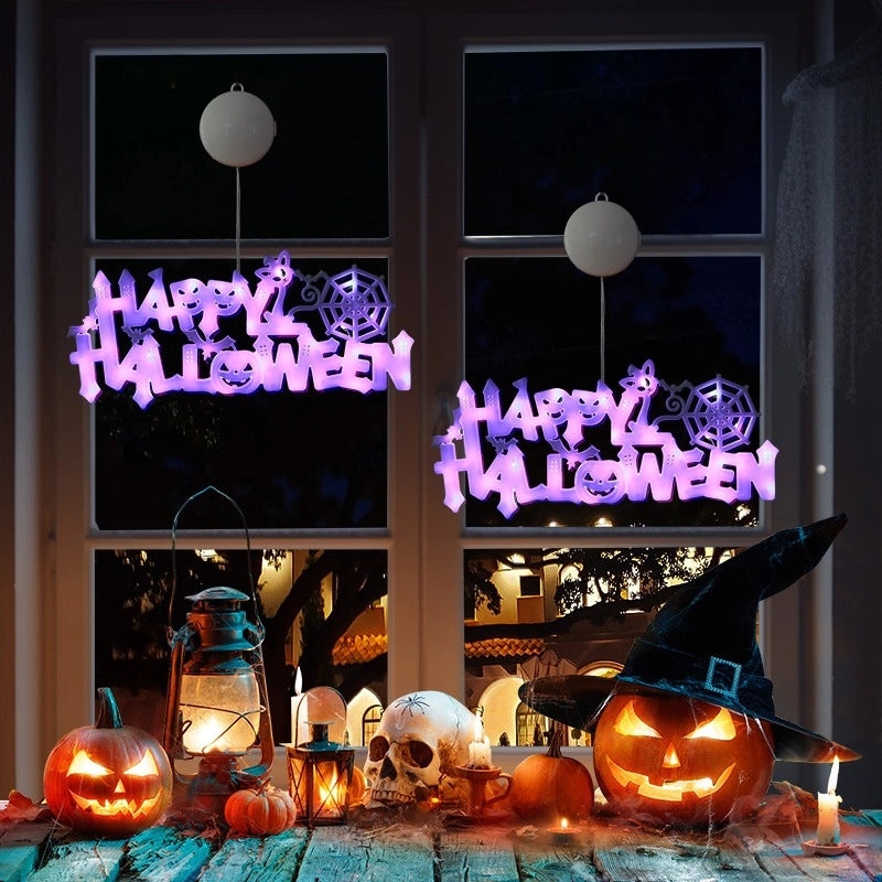 Halloween Minimalist Letter Plastic Hanging Decorations for Party Festival|Party Decorations