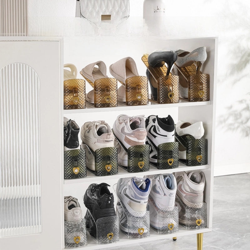 Light Luxury Double-layer Adjustable Shoe Rack | Home Storage Organizer
