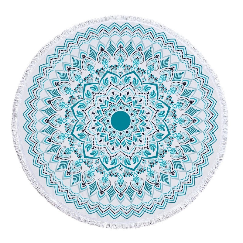 Ethnic Geometric Pattern Lightweight Microfiber Beach Towel for Casual Outdoor Use|Beach Towels