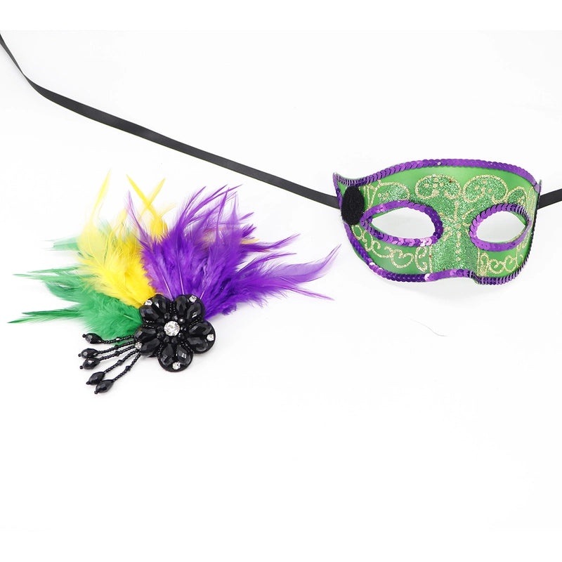 Easter Mardi Gras Feather Plastic Party Mask Selfie Props Holiday Accessories 1 Piece|Party Supplies & Accessories