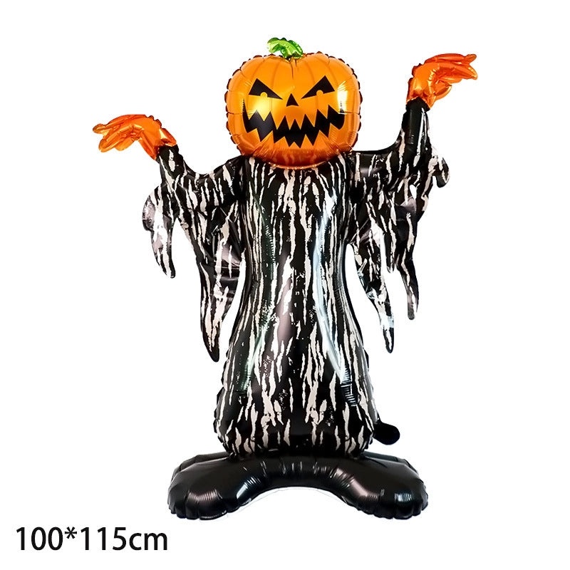 Halloween Hip-Hop Ghost Pattern Aluminum Foil Balloons for Party Festival Decoration|Party Supplies Balloons