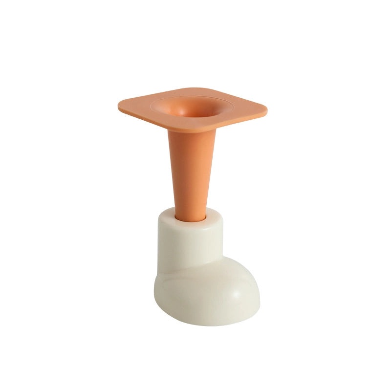 Cute DIY Round Head Shoe Foot Mat Small Feet Detachable Adhesive-Free Decorative Tissue Box and Trash Can Accessory|Home Decor & Organization