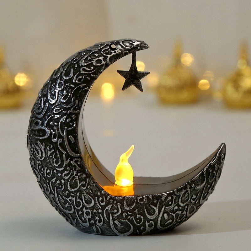 Retro Moon-Shaped Plastic Night Lights for Party | Home Decor & Lighting
