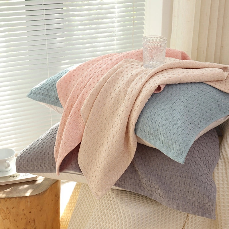 Pure Cotton Pillow Towels Pair | Household Pillowcase Turban Gauze Sweat Absorbing Towels for Adults and Students | Home Textiles