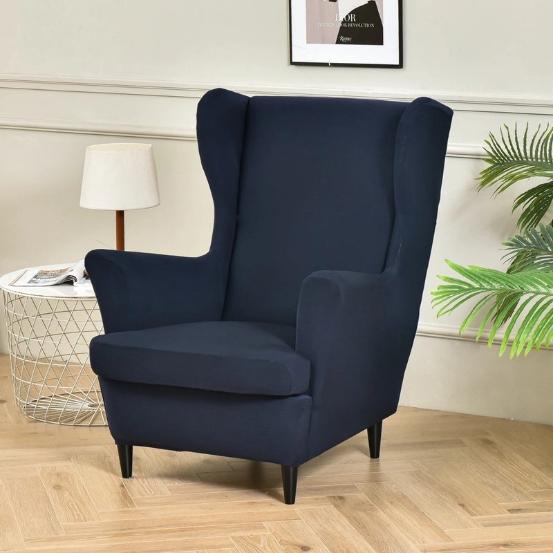 Elastic Four Seasons Tiger Print Wingback Chair and Sofa Cover All-Inclusive American Style|Home Decor & Furniture