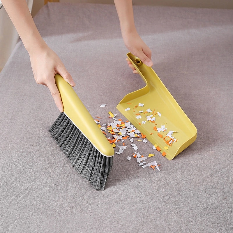 Soft Hair Dust Brush and Dustpan Set for Bed Sofa Desktop Cleaning|Home Cleaning Tools